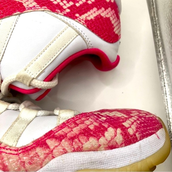 RARE Air Jordan 11 XI Retro Low Pink Snake Skin AUTHENTIC  womens size 11 - Picture 6 of 13